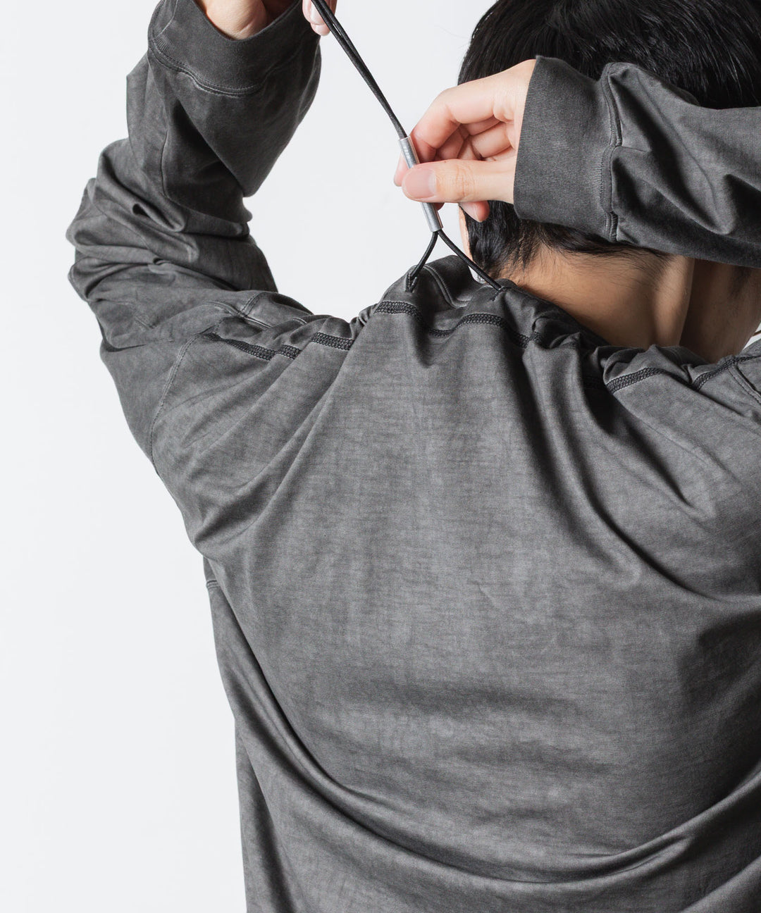 VEIN ヴェインの100/3 SUEDE JERSEY COLD DYED VESSEL L/S TEE - GRAYの公式通販サイトsession福岡セレクトショップ