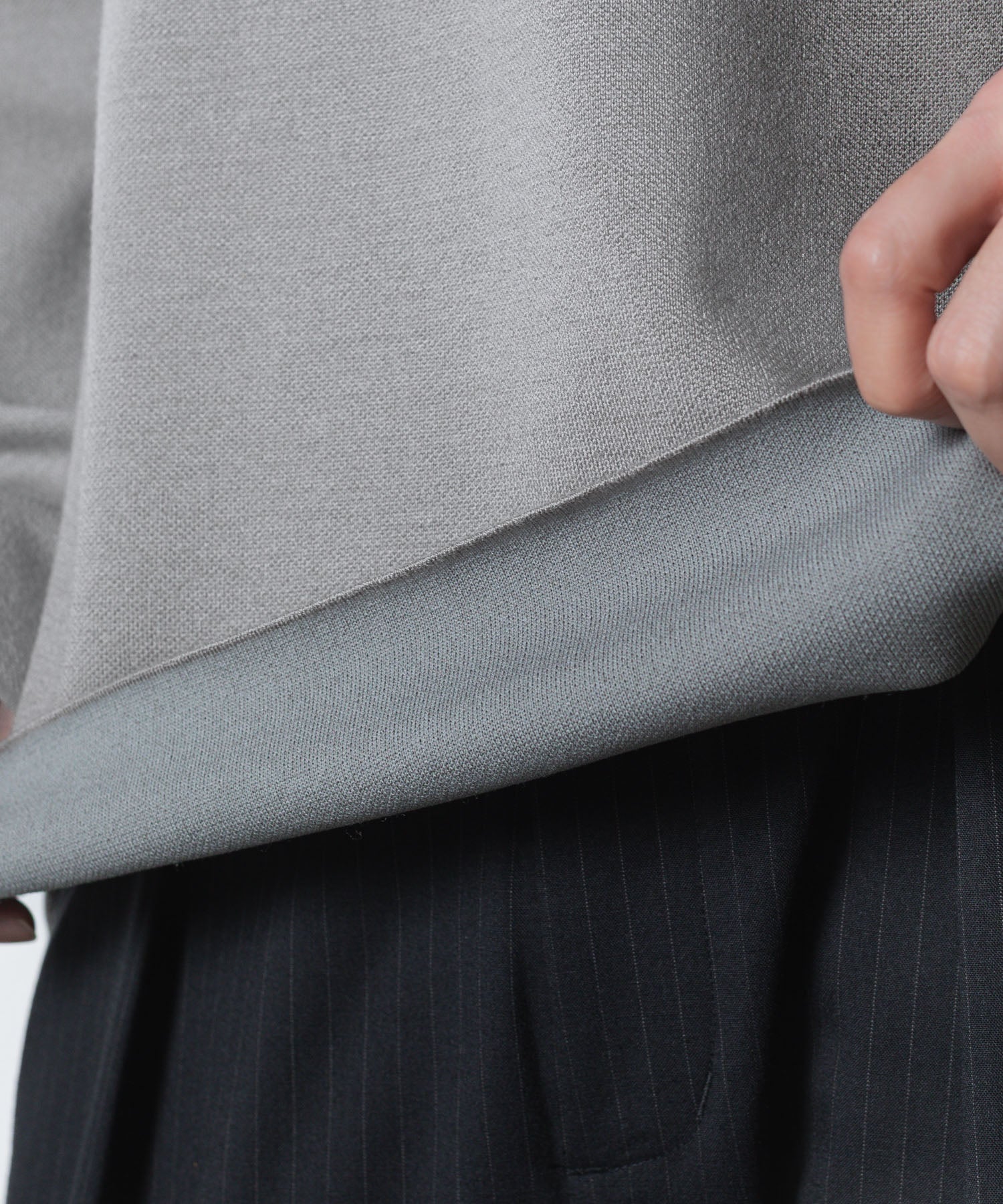 ATTACHMENT アタッチメントのWOxPE DOUBLE FACE KNIT CREW NECK PULLOVER - KHAKI GRAYの公式通販サイトsession福岡セレクトショップ