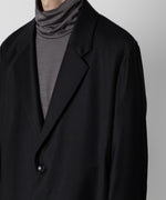 画像をギャラリービューアに読み込む, ATTACHMENT アタッチメントのWASHABLE WO/PE STRETCH SAXONY OVERSIZED LIGHT JACKET - BLACK 公式通販サイトsession福岡セレクトショップ
