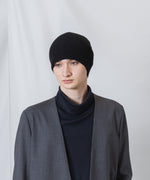 画像をギャラリービューアに読み込む, ATTACHMENT アタッチメントのCASHMERE　KNIT BEANIE - BLACKの公式通販サイトsession福岡セレクトショップ
