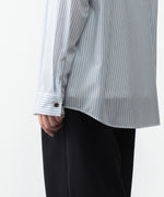 画像をギャラリービューアに読み込む, ATTACHMENT アタッチメントのWO/PE STRIPE L/S SHIRT - S.BLUEの公式通販サイトsession福岡セレクトショップ
