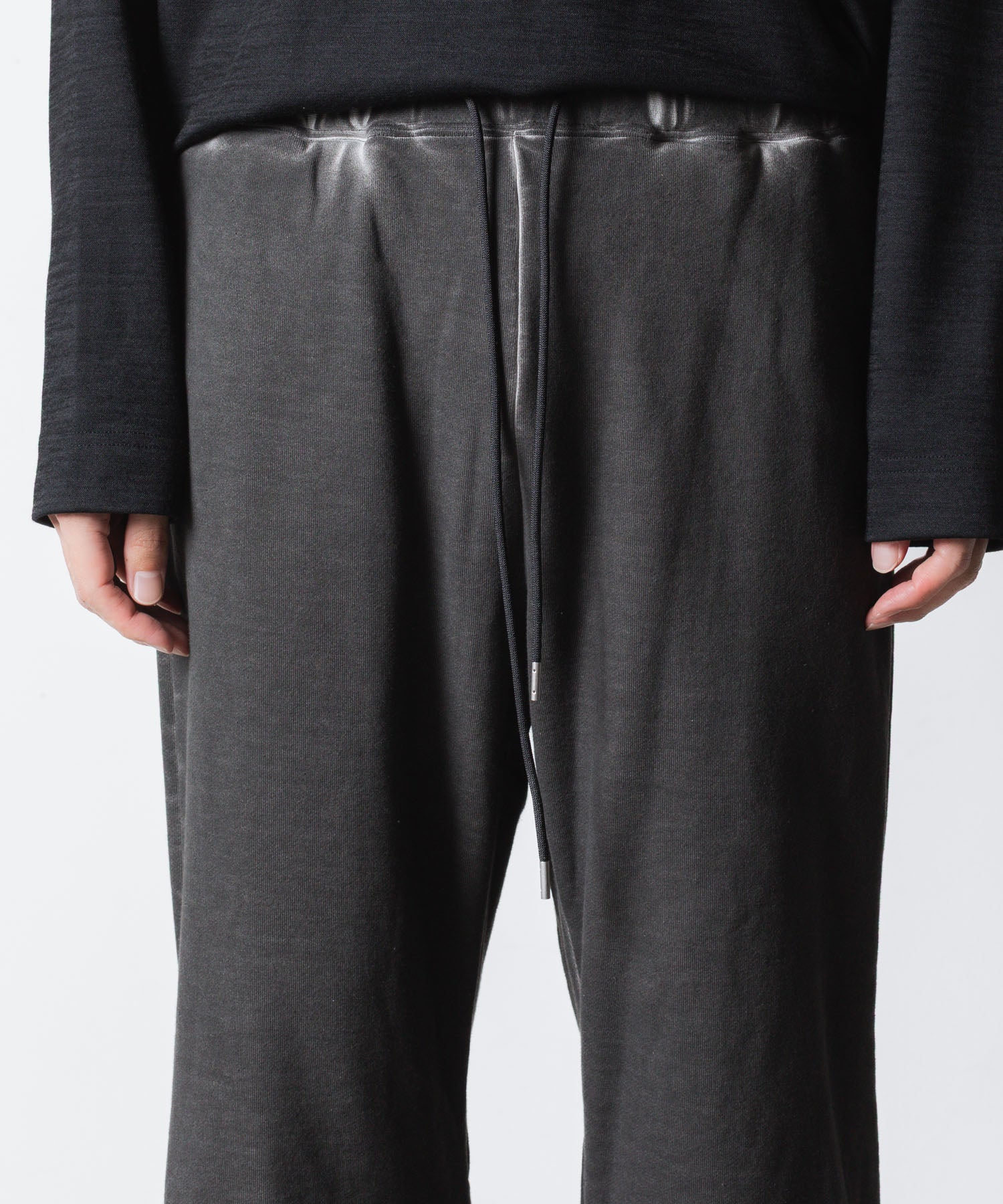VEIN ヴェインのJUMBERCA TERRY COLD DYED CUT OFF BAGGY TROUSERS - GRAYの公式通販サイトsession福岡セレクトショップ