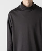 画像をギャラリービューアに読み込む, ATTACHMENT アタッチメントのCOTTON DOUBLE FACE SLIM FIT HIGHNECK L/S TEE - D.GRAY 公式通販サイトsession福岡セレクトショップ
