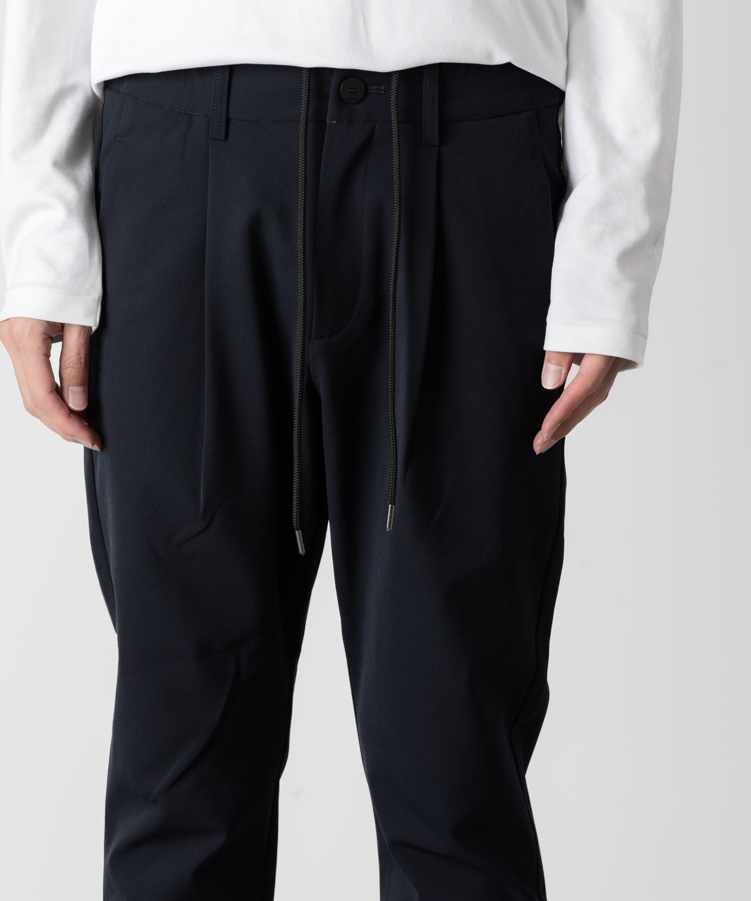 ATTACHMENT アタッチメントの別注SOLOTEX DOUBLE CLOTH REGULAR FIT EASY TROUSERS - NAVYの公式通販サイトsession福岡セレクトショップ