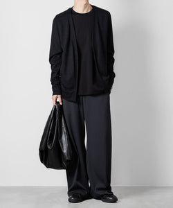 ATTACHMENT アタッチメントのPE STRETCH RIB WIDE LOUNGE TROUSERS - D.GRAY 公式通販サイトsession福岡セレクトショップ