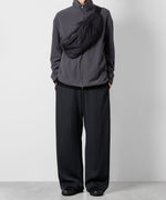 画像をギャラリービューアに読み込む, ATTACHMENT アタッチメントのPE STRETCH RIB WIDE LOUNGE TROUSERS - D.GRAY 公式通販サイトsession福岡セレクトショップ
