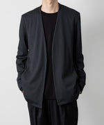 画像をギャラリービューアに読み込む, ATTACHMENT アタッチメントのPE STRETCH RIB COLLARLESS CARDIGAN - D.GRAY 公式通販サイトsession福岡セレクトショップ
