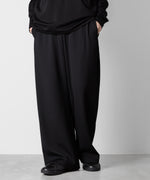 画像をギャラリービューアに読み込む, ATTACHMENT アタッチメントのPE STRETCH RIB WIDE LOUNGE TROUSERS - BLACK 公式通販サイトsession福岡セレクトショップ
