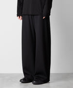 画像をギャラリービューアに読み込む, ATTACHMENT アタッチメントのPE STRETCH RIB WIDE LOUNGE TROUSERS - BLACK 公式通販サイトsession福岡セレクトショップ
