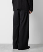 画像をギャラリービューアに読み込む, ATTACHMENT アタッチメントのPE STRETCH RIB WIDE LOUNGE TROUSERS - BLACK 公式通販サイトsession福岡セレクトショップ
