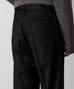 画像をギャラリービューアに読み込む, ATTACHMENT アタッチメントのWASHABLE WO/PE STRETCH SAXONY BELTED WIDE TROUSERS - BLACK 公式通販サイトsession福岡セレクトショップ
