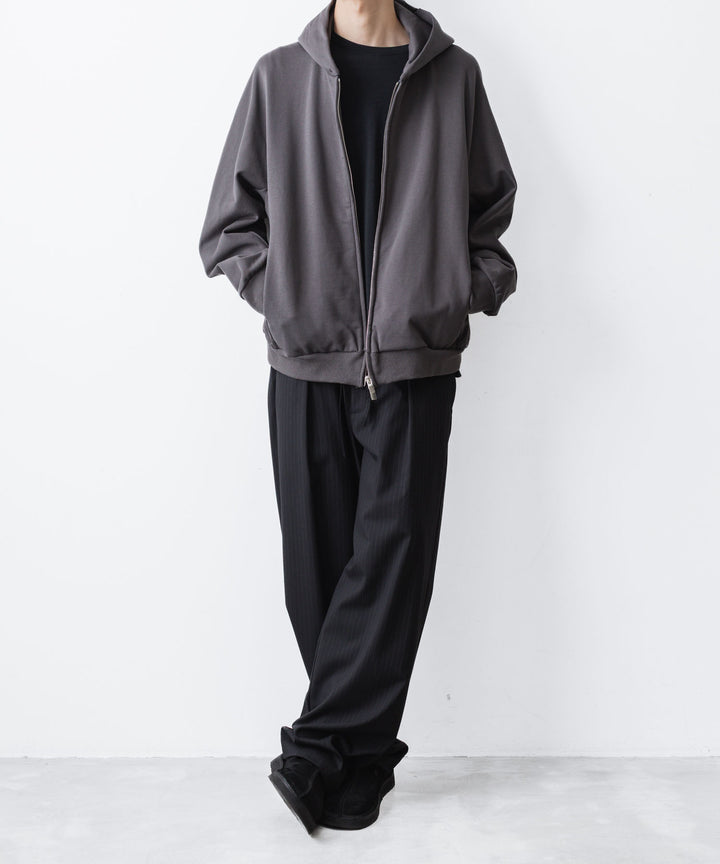 ATTACHMENT アタッチメントのCO STRECH TERRY ZIP UP HOODIE - D.GRAYの公式通販サイトsession福岡セレクトショップ