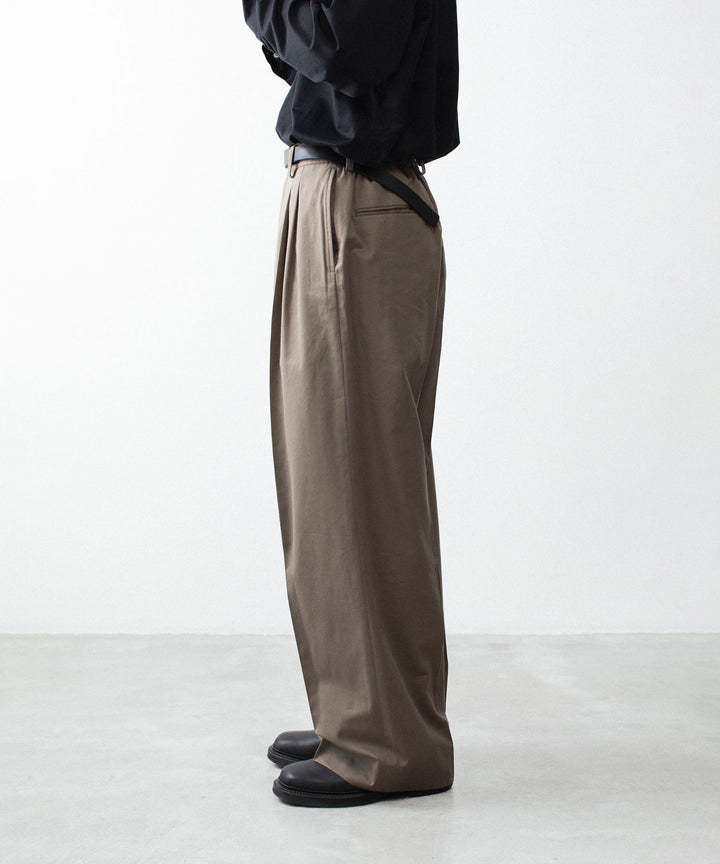 ssstein(シュタイン)のCOTTON RAYON EASY LONG WIDE TROUSERS - BEIGEの公式通販サイトsession福岡セレクトショップ