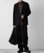 画像をギャラリービューアに読み込む, ATTACHMENT アタッチメントのCOTTON DOUBLE FACE SLIM FIT HIGHNECK L/S TEE - BORDEAUX 公式通販サイトsession福岡セレクトショップ
