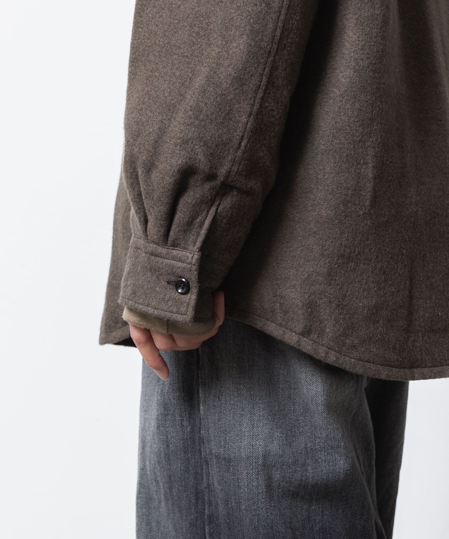 ATTACHMENT アタッチメントのRY/CO/SI FLANNEL PADDING L/S SHIRT - D.GRAYの公式通販サイトsession福岡セレクトショップ