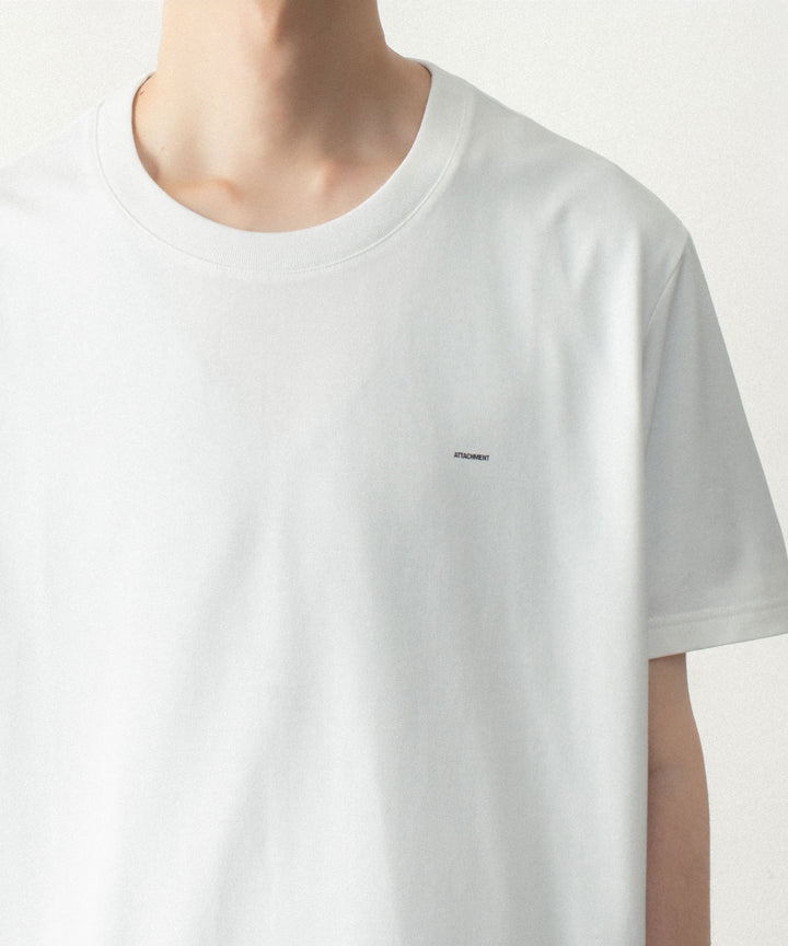 ATTACHMENT アタッチメントの100//3 JERSEY LOGO S/S TEE - WHITEの公式通販サイトsession福岡セレクトショップ