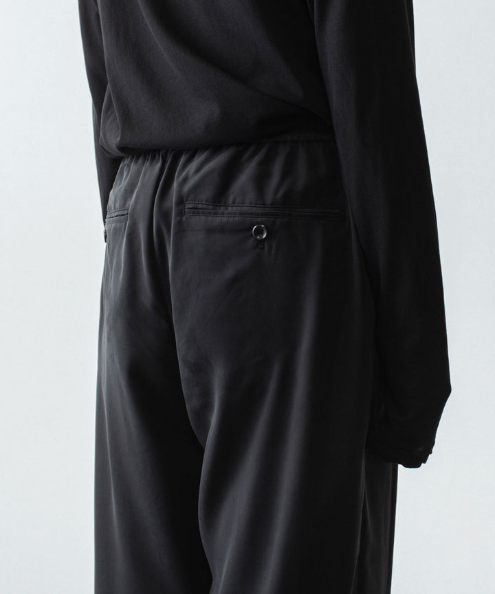 ATTACHMENT アタッチメントのCU/PE FIBRIL SATIN EASY TROUSERS - BLACKの公式通販サイトsession福岡セレクトショップ