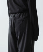 画像をギャラリービューアに読み込む, ATTACHMENT アタッチメントのCU/PE FIBRIL SATIN EASY TROUSERS - BLACKの公式通販サイトsession福岡セレクトショップ
