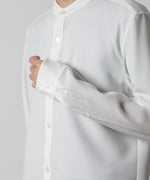 画像をギャラリービューアに読み込む, ATTACHMENT アタッチメントのPE STRETCH VIYELLA BAND COLLAR DRESS SHIRT - WHITE 公式通販サイトsession福岡セレクトショップ
