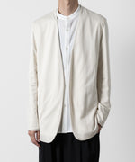 画像をギャラリービューアに読み込む, ATTACHMENT アタッチメントのCOTTON DOUBLE FACE COLLARLESS CARDIGAN - OFF WHITE 公式通販サイトsession福岡セレクトショップ
