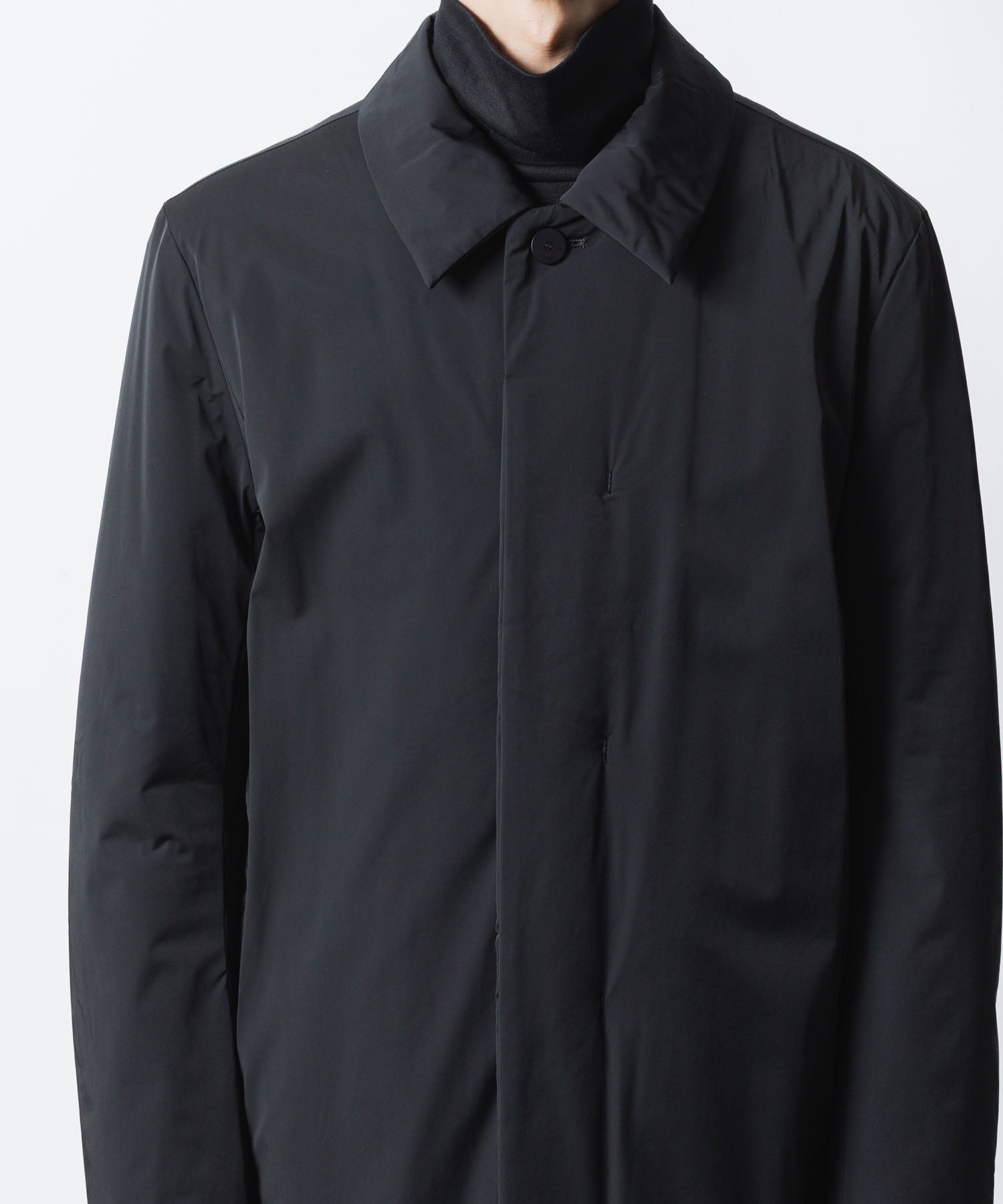 ATTACHMENT アタッチメントのNY 2LAYER STRETCH PADDING BALMACAAN COAT - BLACKの公式通販サイトsession福岡セレクトショップ