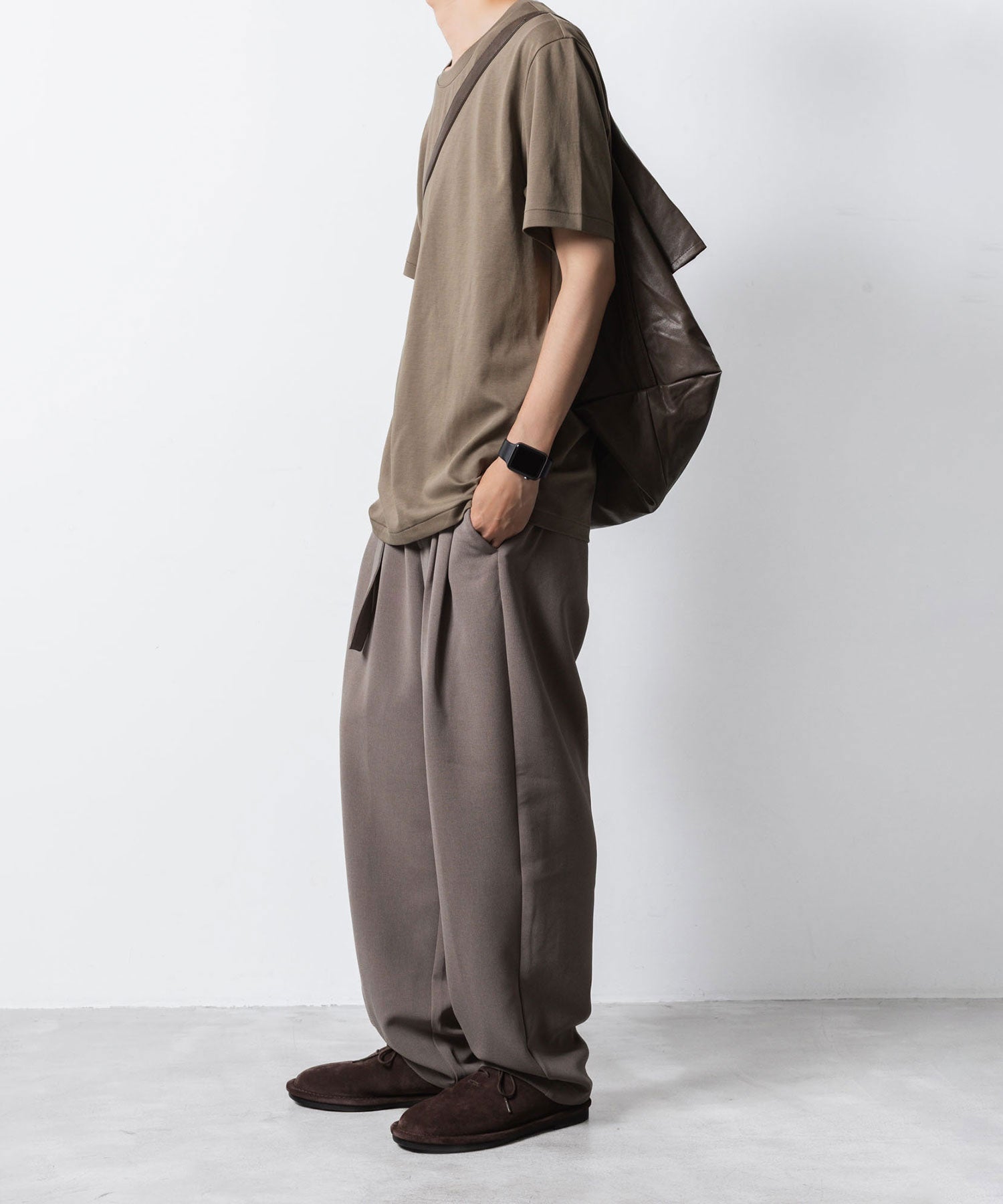 ATTACHMENT アタッチメントのCOTTON DOUBLE FACE SLIM FIT S/S TEE - CAMELの公式通販サイトsession福岡セレクトショップ