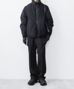 画像をギャラリービューアに読み込む, ATTACHMENT / EXCLUSIVE ITEMアタッチメントのWO/PE STRECH GABARDINE BELTED TROUSERS - BLACKの公式通販サイトsession福岡セレクトショップ
