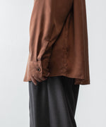 画像をギャラリービューアに読み込む, ATTACHMENT アタッチメントのCU/PE FIBRIL SATIN L/S SHIRT - L.BROWNの公式通販サイトsession福岡セレクトショップ
