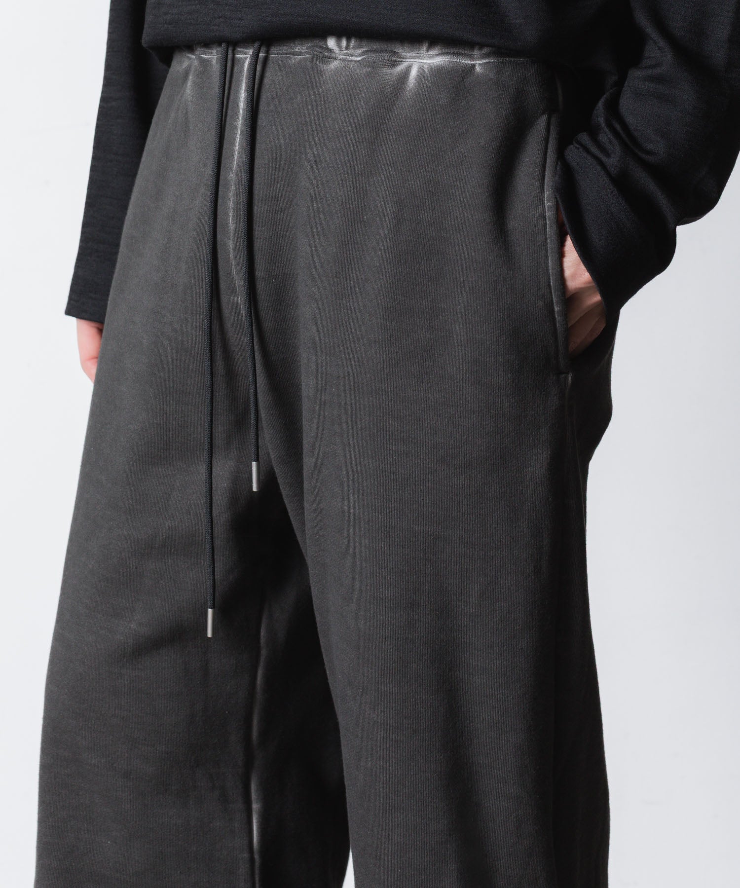VEIN ヴェインのJUMBERCA TERRY COLD DYED CUT OFF BAGGY TROUSERS - GRAYの公式通販サイトsession福岡セレクトショップ