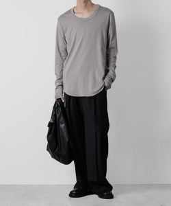 ATTACHMENT アタッチメントのSVIN CO RIB O-NECK L/S TEE - GRAY 公式通販サイトsession福岡セレクトショップ