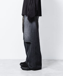VEIN 】11OZ DENIM CUT OFF BAGGY TROUSERS - BLACK | 公式通販サイト