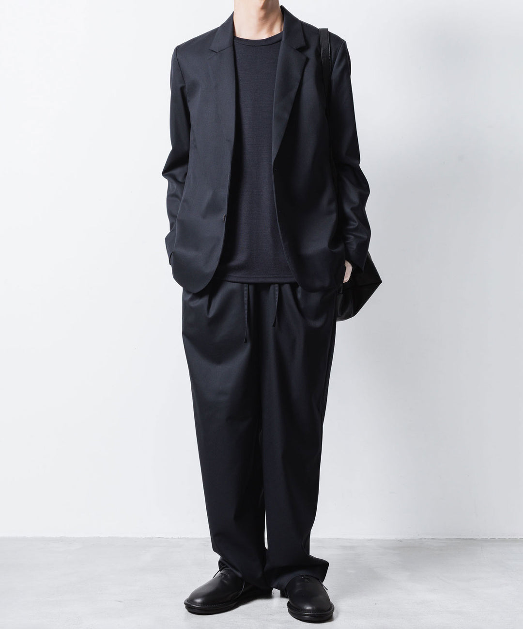 ATTACHMENT アタッチメントの1/60 WOOL SMOOTH SLIM FIT L/S TEE - NAVYの公式通販サイトsession福岡セレクトショップ