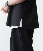 画像をギャラリービューアに読み込む, 【 ATTACHMENT / EXCLUSIVE ITEM 】PE LIGHT TROPICAL DOLMAN SLEEVE REGULAR COLLAR SHIRT S/S - BLACK

