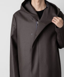 ATTACHMENT アタッチメントの限定2/90 SUPER120S MALTON ZIPUP HOODED COAT - D.KH GRAYの公式通販サイトsession福岡セレクトショップ
