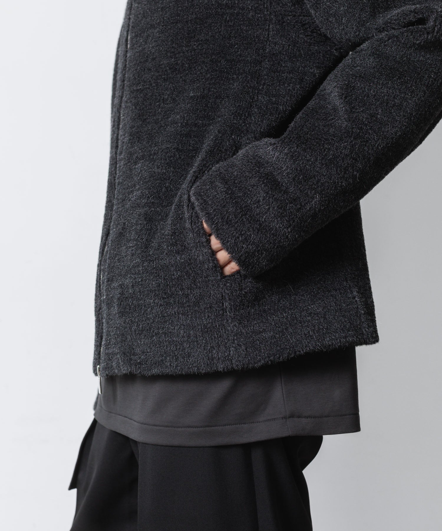 ATTACHMENT アタッチメントのWO/ALPACA BOA ZIP UP BLOUSON - D.GRAYの公式通販サイトsession福岡セレクトショップ