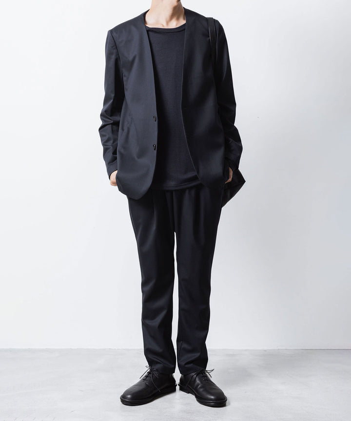 ATTACHMENT アタッチメントのT/W/SI STRETCH GABARDINE REGULAR FIT EASY TROUSERS - D.NAVYの公式通販サイトsession福岡セレクトショップ