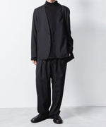 画像をギャラリービューアに読み込む, ATTACHMENT アタッチメントのCOTTON DOUBLE FACE SLIM FIT HIGHNECK L/S TEE - BLACKの公式通販サイトsession福岡セレクトショップ
