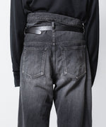 画像をギャラリービューアに読み込む, ATTACHMENT アタッチメントの11OZ DENIM FLAP JEANS - BLACKの公式通販サイトsession福岡セレクトショップ
