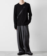 画像をギャラリービューアに読み込む, ATTACHMENT アタッチメントのSVIN CO RIB HENLEY NECK L/S TEE - BLACK 公式通販サイトsession福岡セレクトショップ
