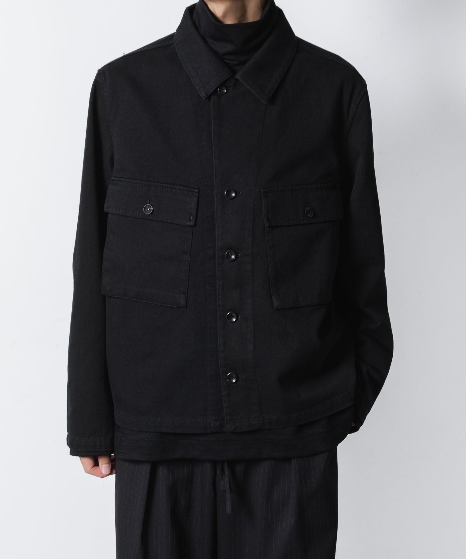 ATTACHMENT アタッチメントのCO NIDOM CLOTH M-43 JACKET - BLACKの公式通販サイトsession福岡セレクトショップ