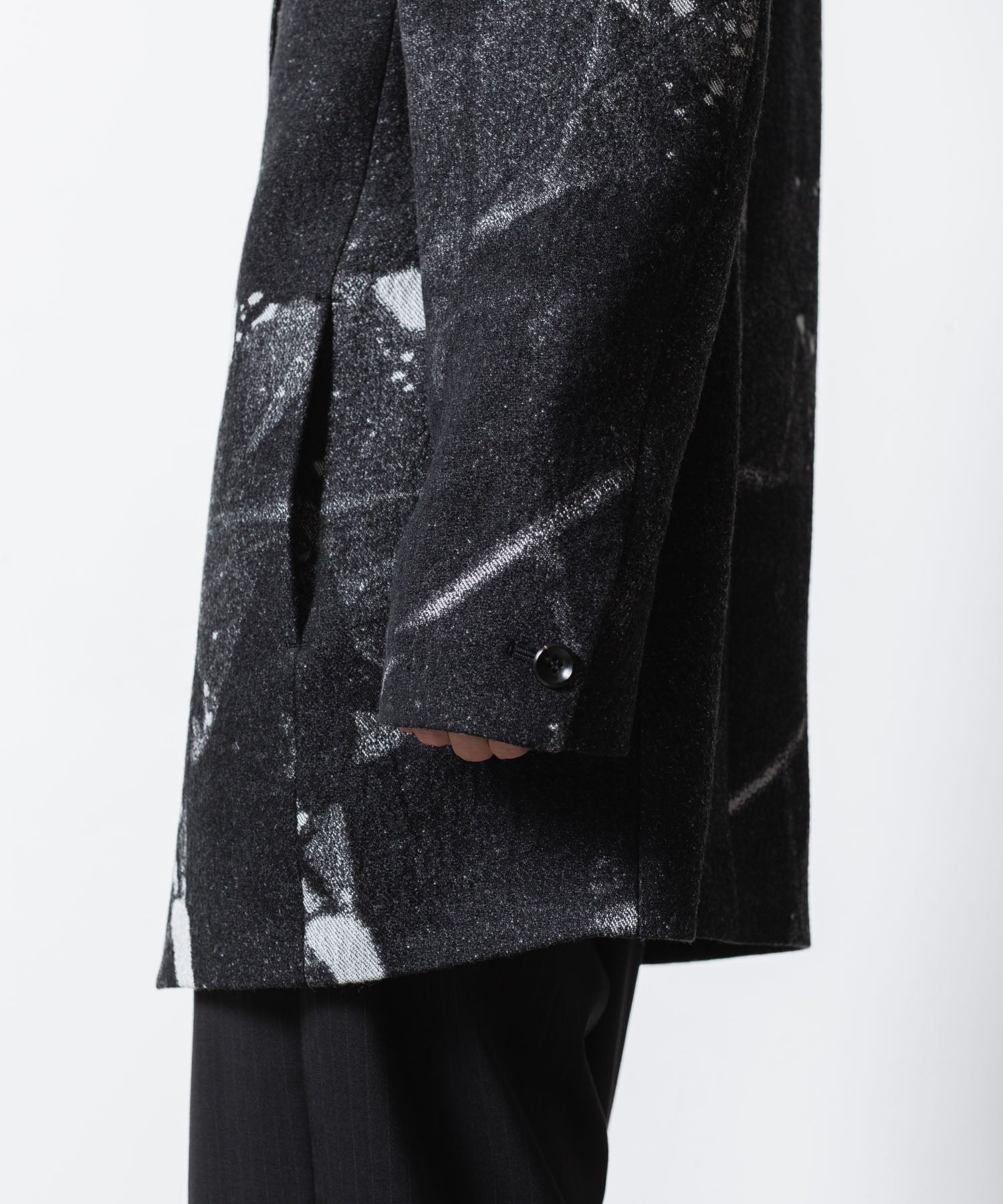 VEIN ヴェインのCO/WO PHOTO JACQUARD OVER JACKET - BLACKの公式通販サイトsession福岡セレクトショップ