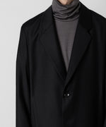 画像をギャラリービューアに読み込む, ATTACHMENT アタッチメントのWASHABLE WO/PE STRETCH SAXONY OVERSIZED LIGHT JACKET - BLACK 公式通販サイトsession福岡セレクトショップ
