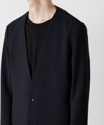 画像をギャラリービューアに読み込む, ATTACHMENT アタッチメントのPE STRETCH DOUBLE CLOTH COLLARLESS JACKET - NAVY 公式通販サイトsession福岡セレクトショップ
