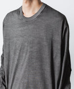 画像をギャラリービューアに読み込む, VEIN ヴェインの100/3 SUEDE JERSEY COLD DYED VESSEL L/S TEE - GRAYの公式通販サイトsession福岡セレクトショップ
