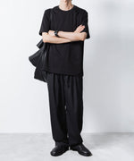 画像をギャラリービューアに読み込む, ATTACHMENT アタッチメントのCOTTON DOUBLE FACE SLIM FIT S/S TEE - BLACKの公式通販サイトsession福岡セレクトショップ
