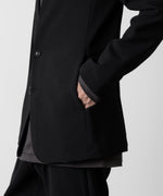 画像をギャラリービューアに読み込む, ATTACHMENT アタッチメントのPE STRETCH DOUBLE CLOTH COLLARLESS JACKET - BLACK 公式通販サイトsession福岡セレクトショップ
