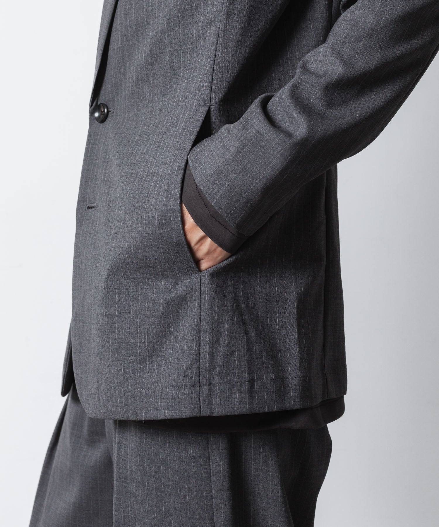 ATTACHMENT アタッチメントのT/W/SI STRETCH GABARDINE 2B JKT - S.GRAYの公式通販サイトsession福岡セレクトショップ