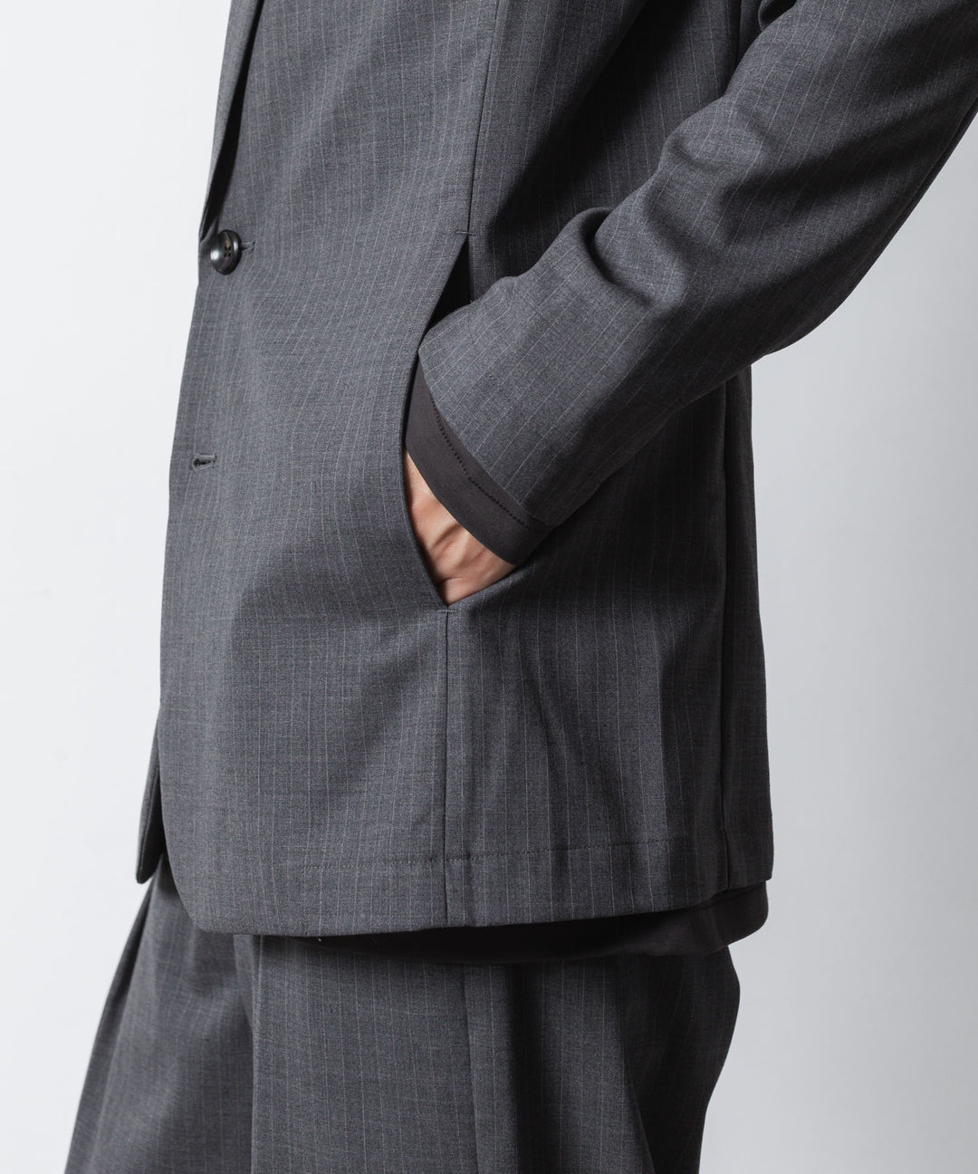 ATTACHMENT アタッチメントのT/W/SI STRETCH GABARDINE 2B JKT - S.GRAYの公式通販サイトsession福岡セレクトショップ