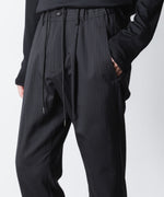 画像をギャラリービューアに読み込む, ATTACHMENT アタッチメントのT/W/SI STRETCH GABARDINE REGULAR FIT EASY TROUSERS - S.BLACKの公式通販サイトsession福岡セレクトショップ
