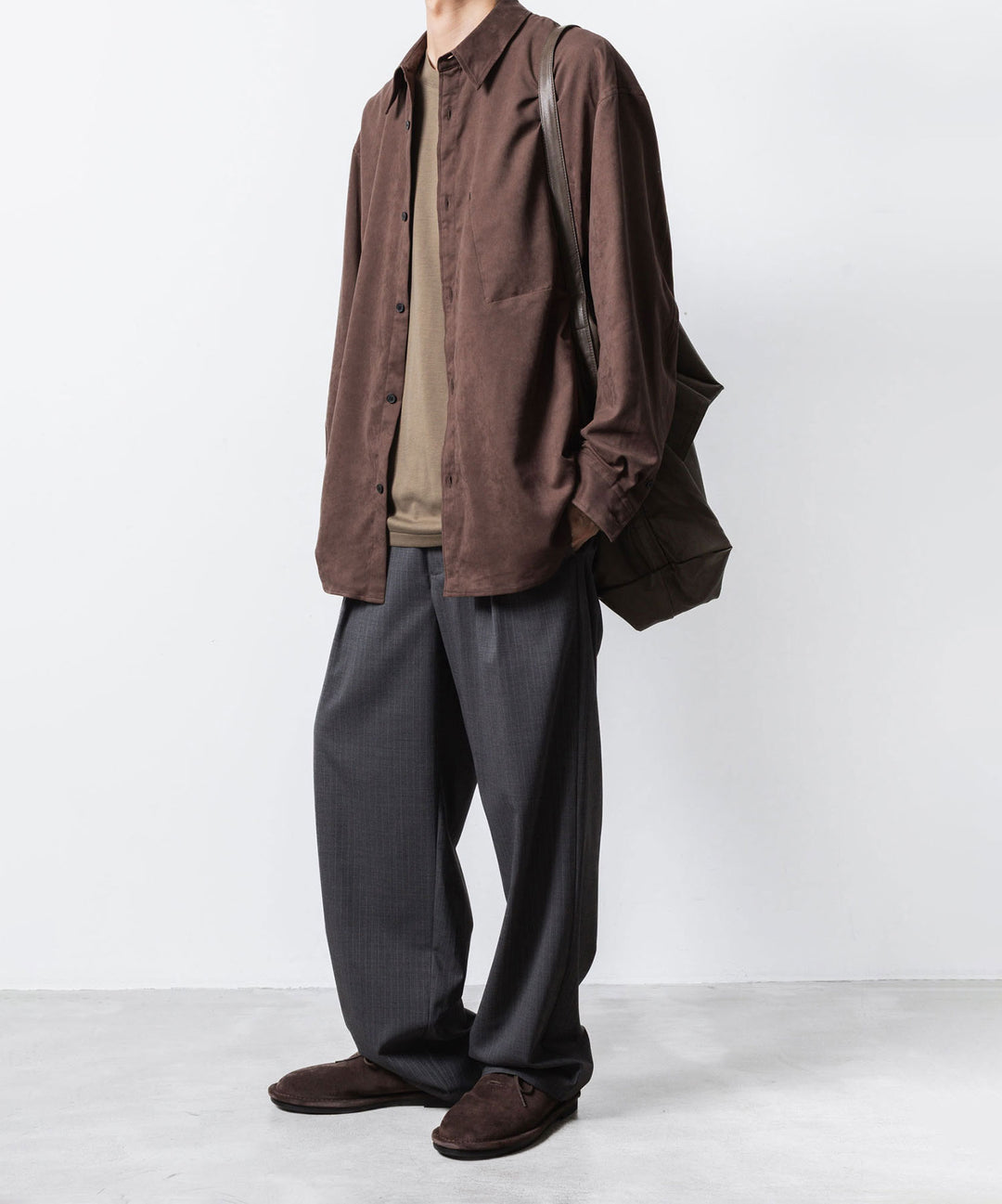 ATTACHMENT アタッチメントのCOTTON DOUBLE FACE SLIM FIT L/S TEE - CAMELの公式通販サイトsession福岡セレクトショップ